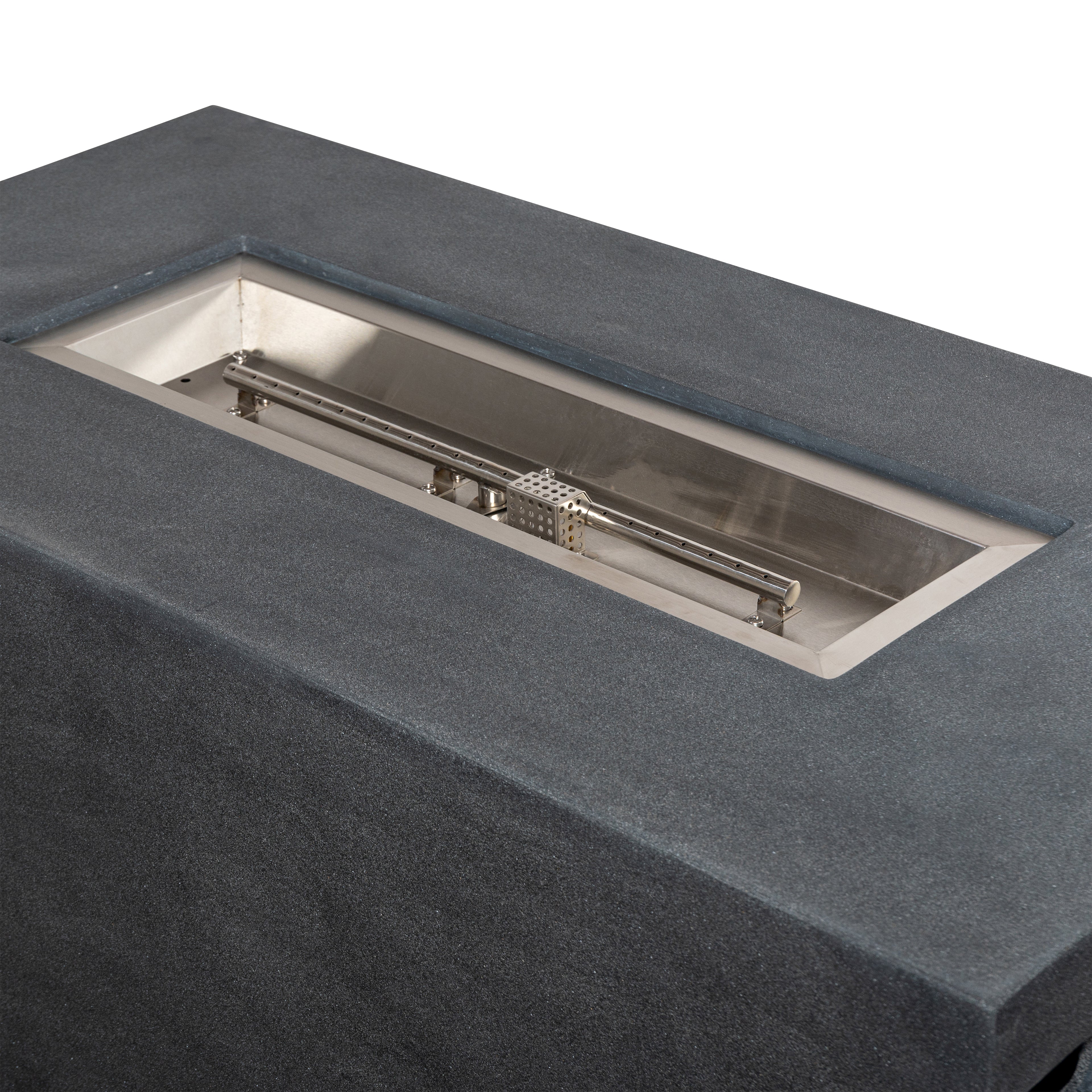 Mason 55" Rectangular Hidden Propane Gas Fire Pit - Graphite