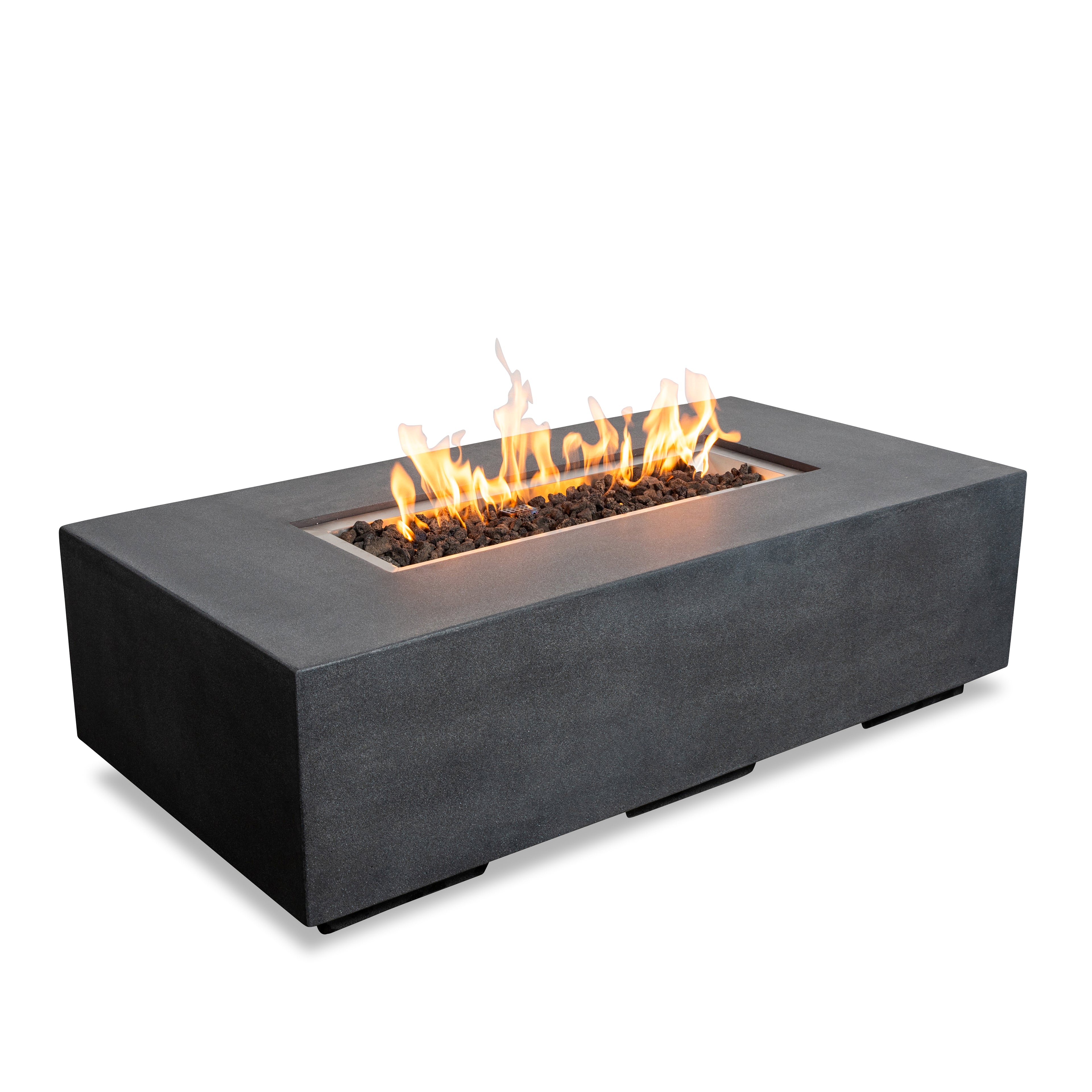 Mason 55" Rectangular Natural Gas Fire Pit - Graphite