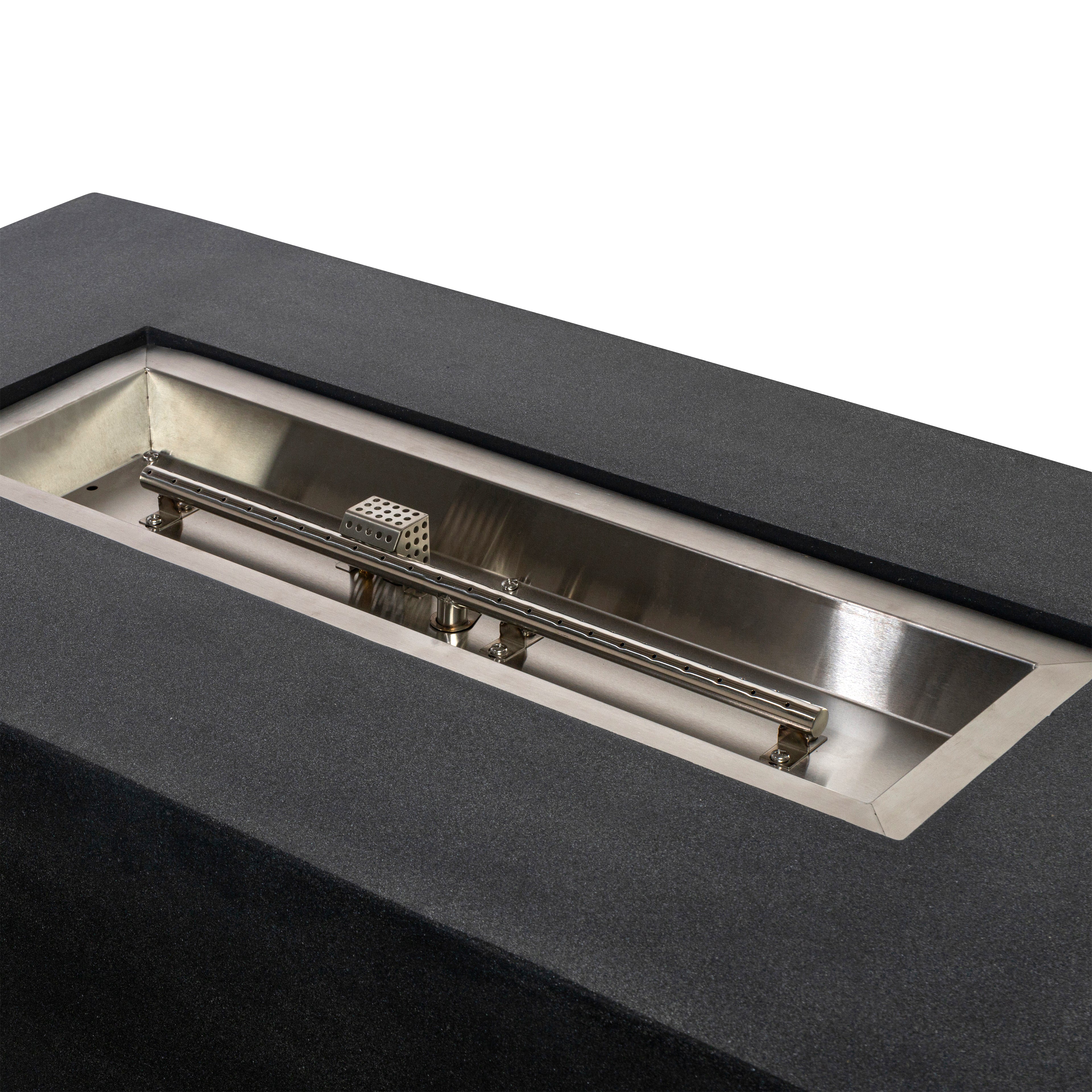 Mason 55" Rectangular Natural Gas Fire Pit - Graphite