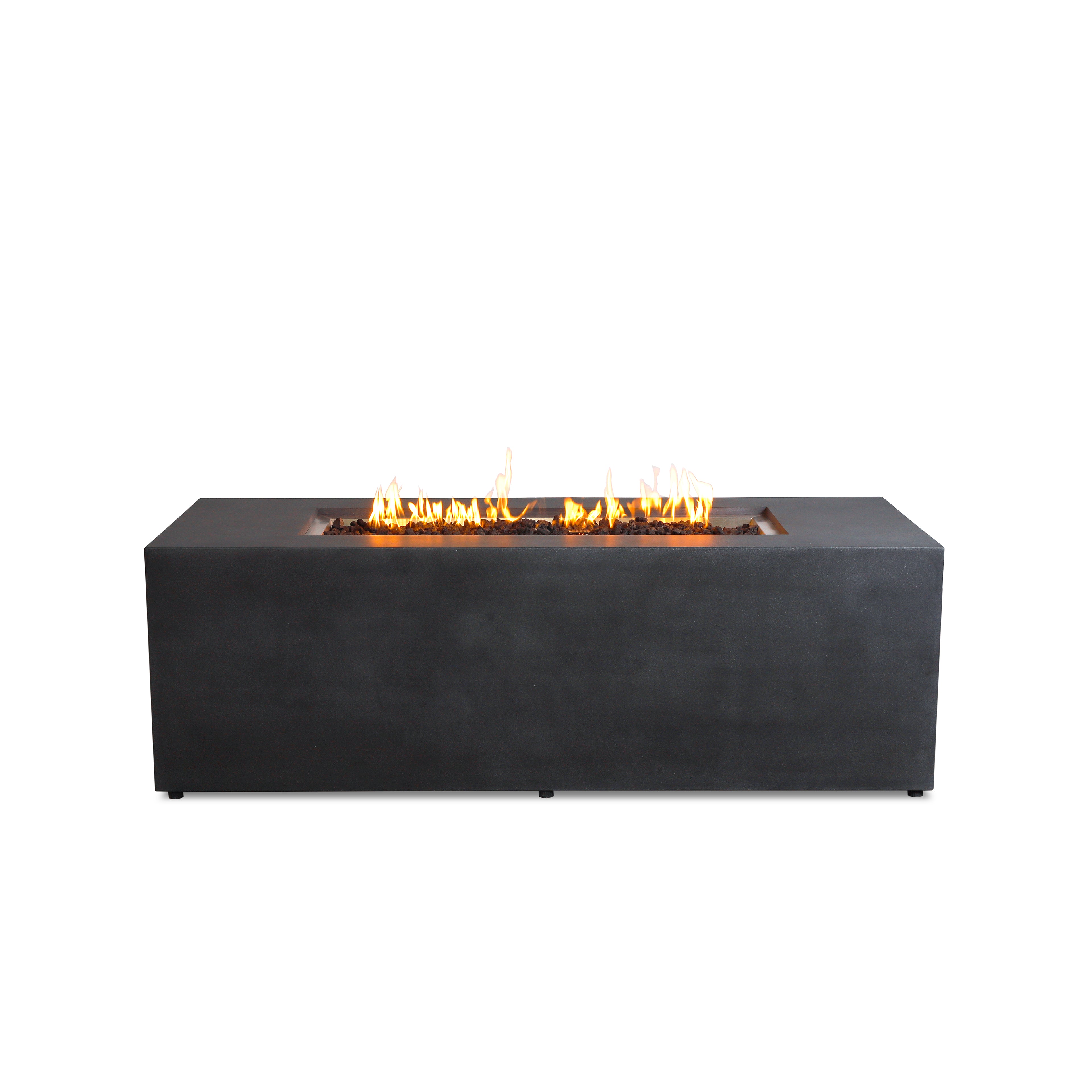 Mason 72" Rectangular Hidden Propane Gas Fire Pit#Finish_Graphite