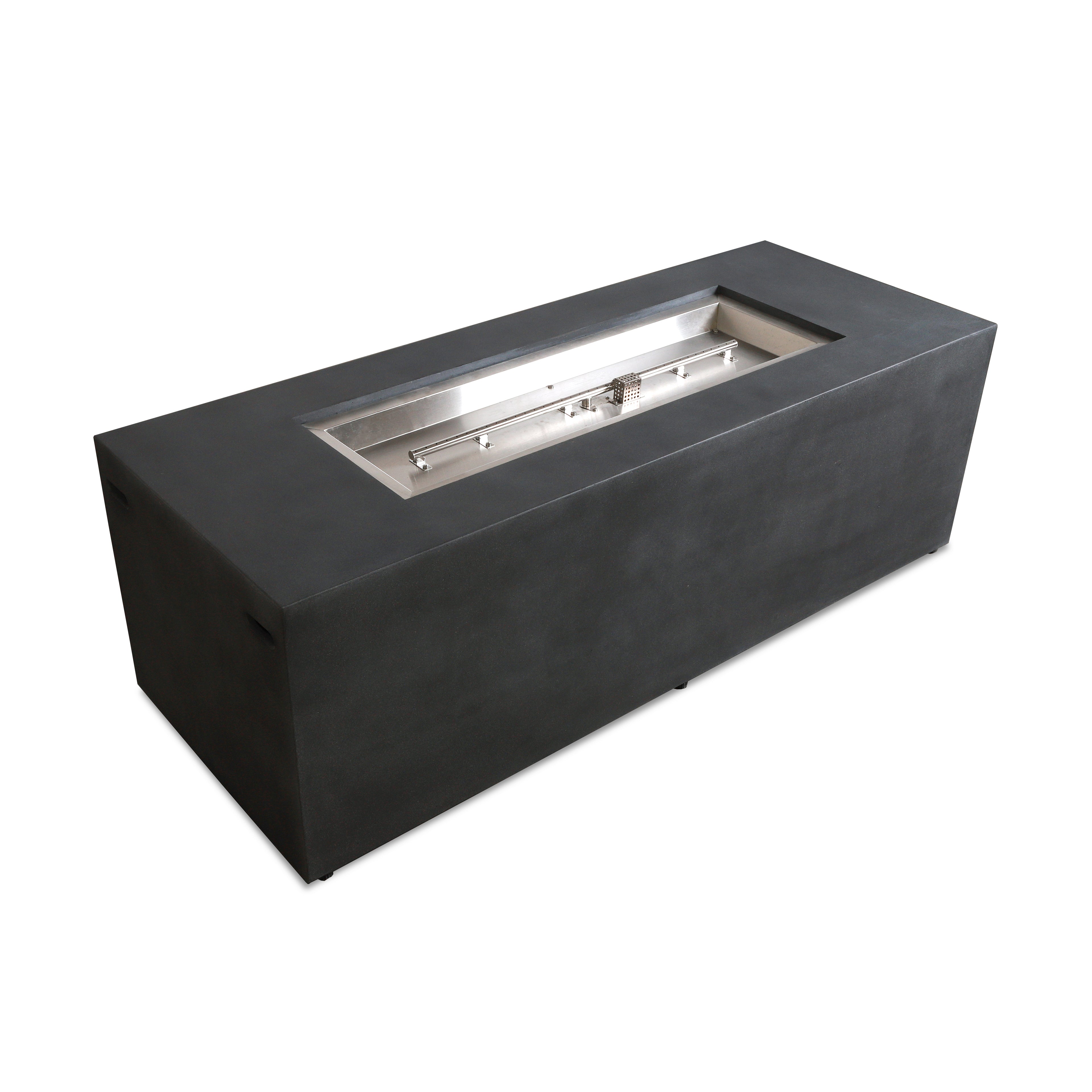 Mason 72" Rectangular Hidden Propane Gas Fire Pit#Finish_Graphite