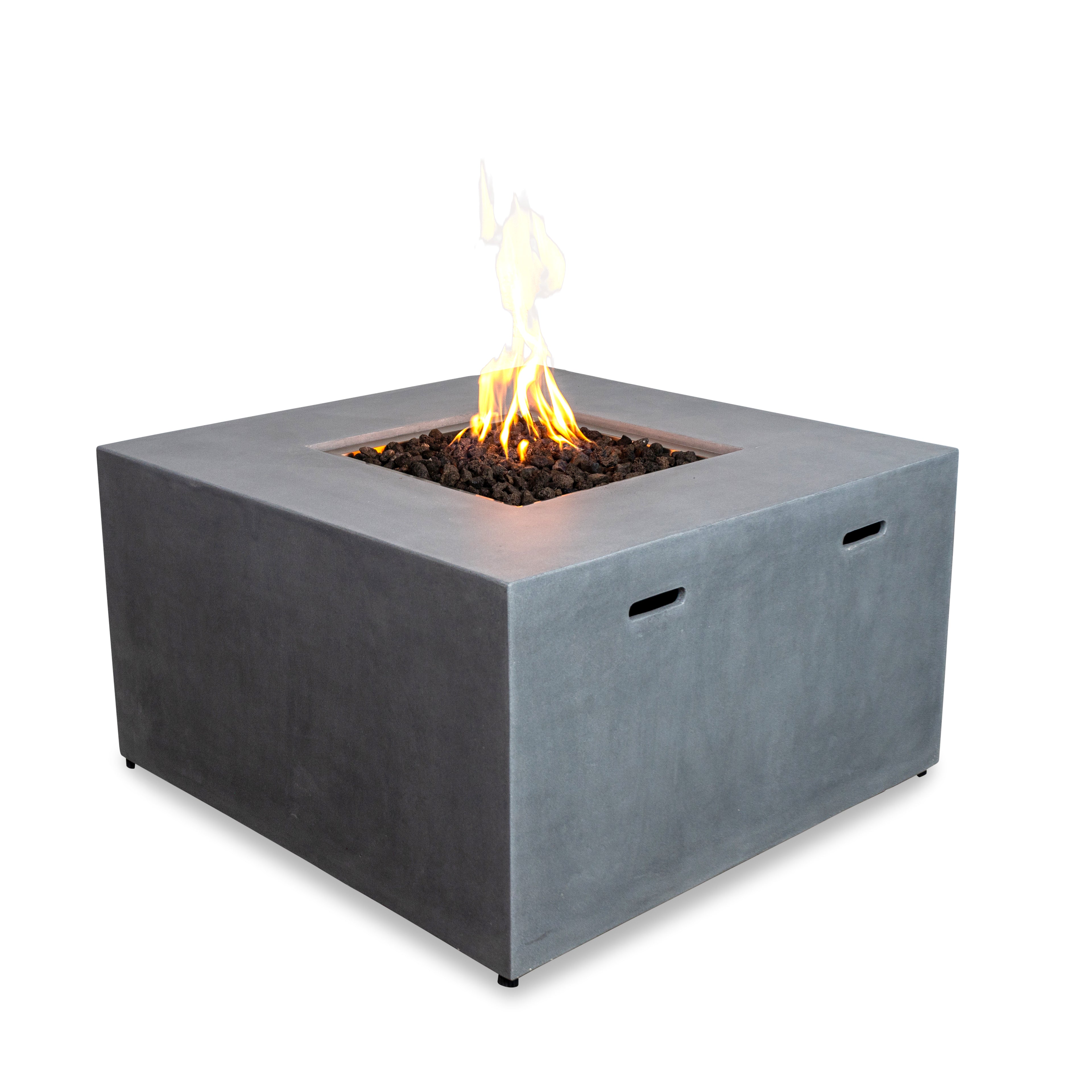 Mason 42" Square Hidden Propane Tank Gas Fire Pit - Natural Gray