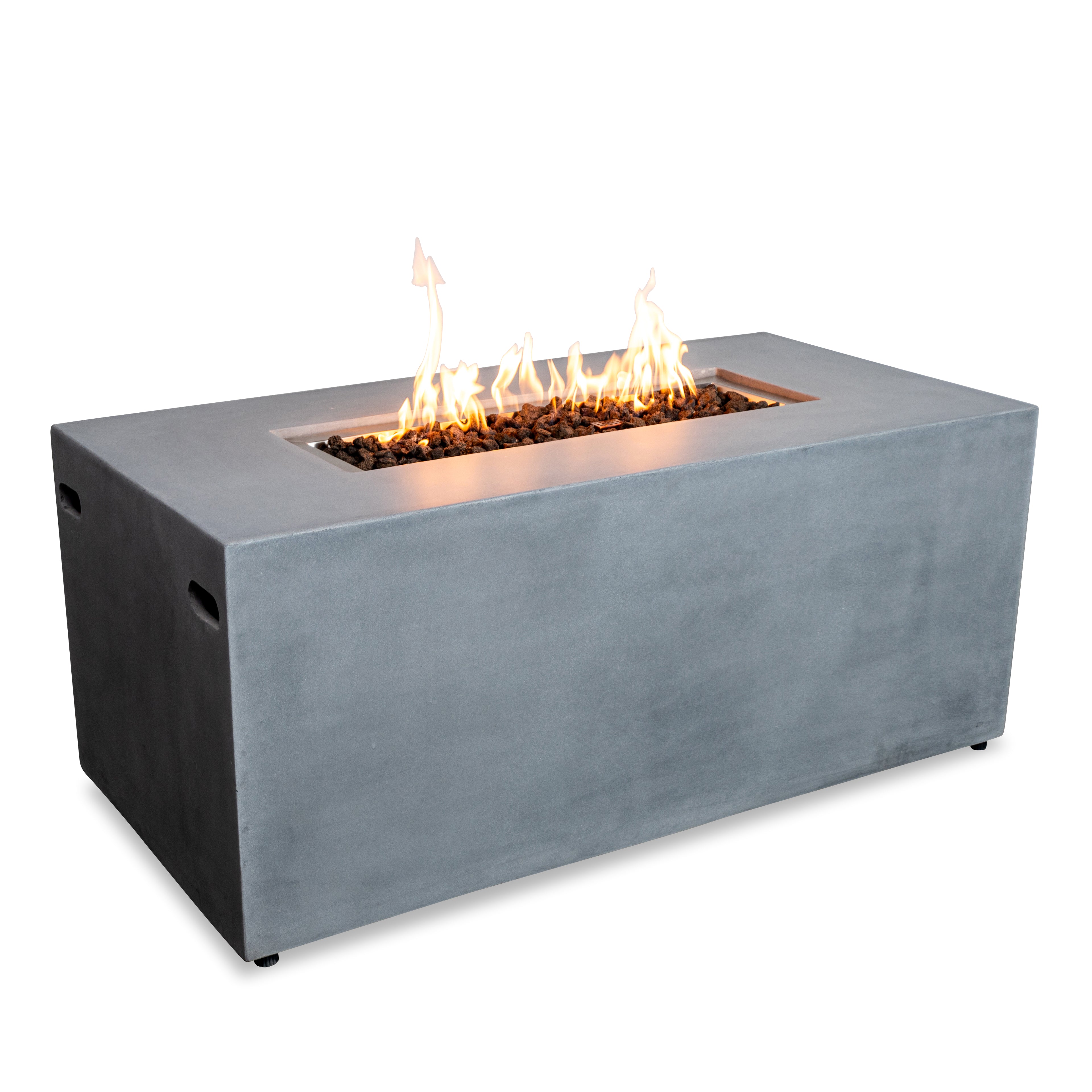 Mason 55" Rectangular Hidden Propane Gas Fire Pit - Natural Gray