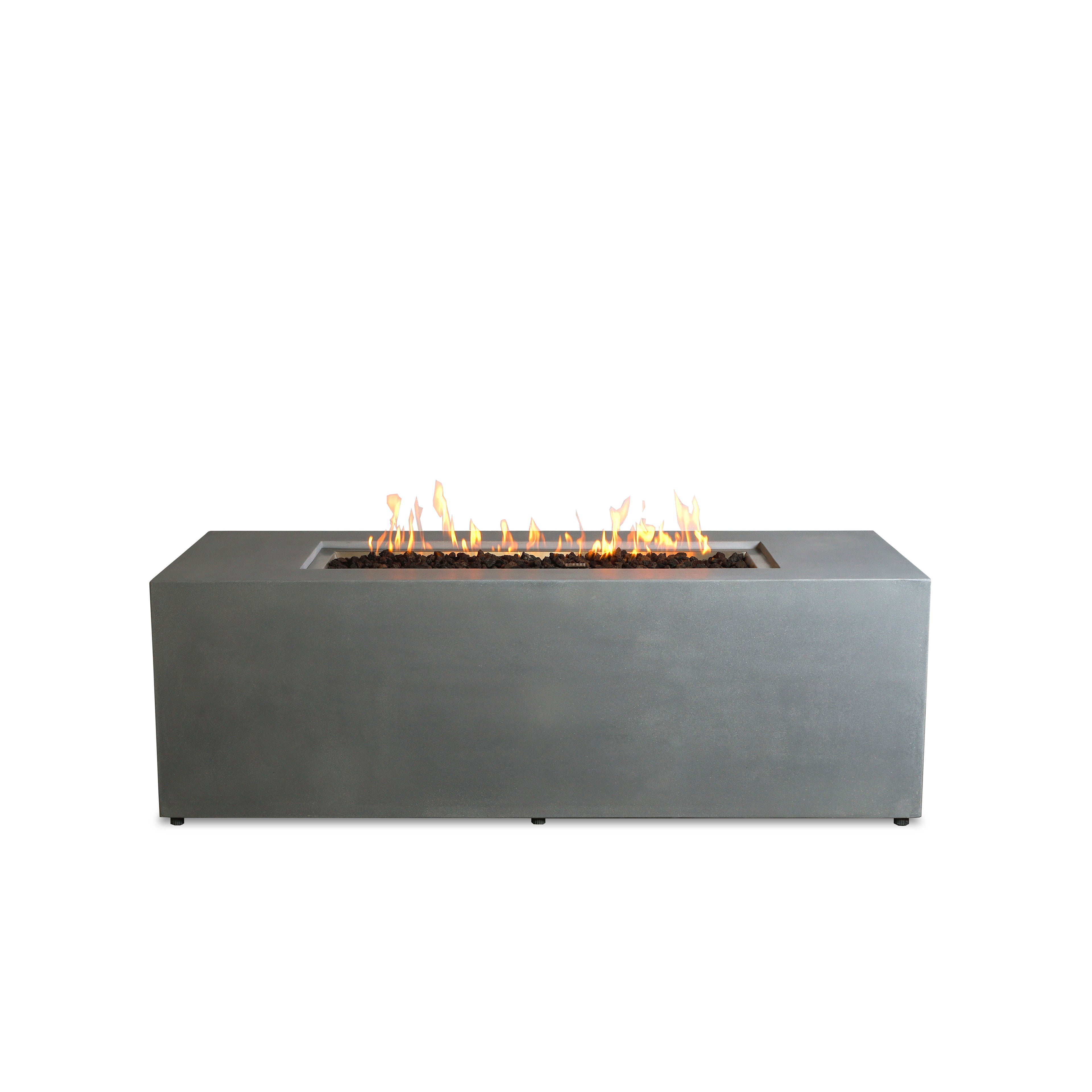 Mason 72" Rectangular Hidden Propane Gas Fire Pit#Finish_Natural Gray