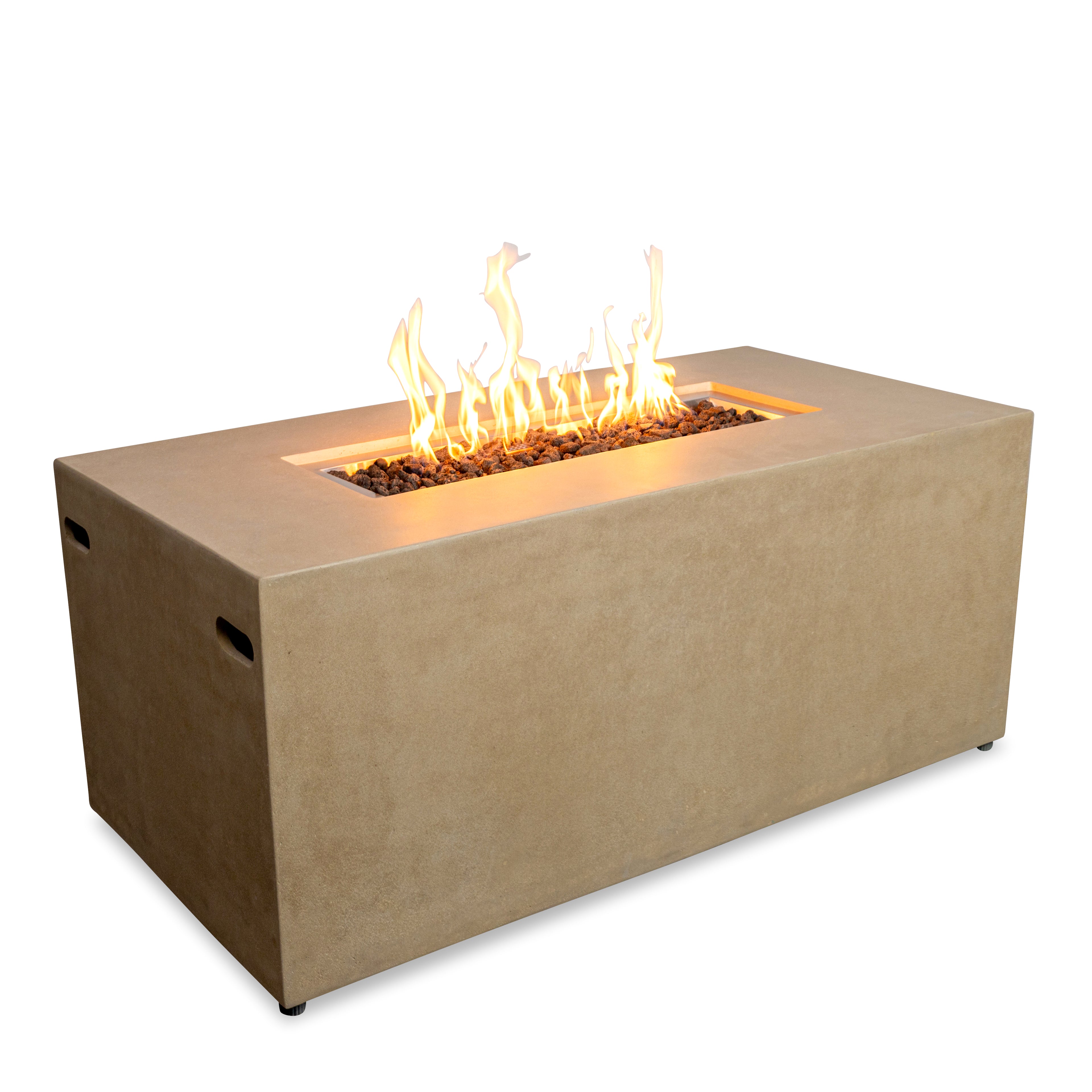 Mason 55" Rectangular Hidden Propane Gas Fire Pit - Sand