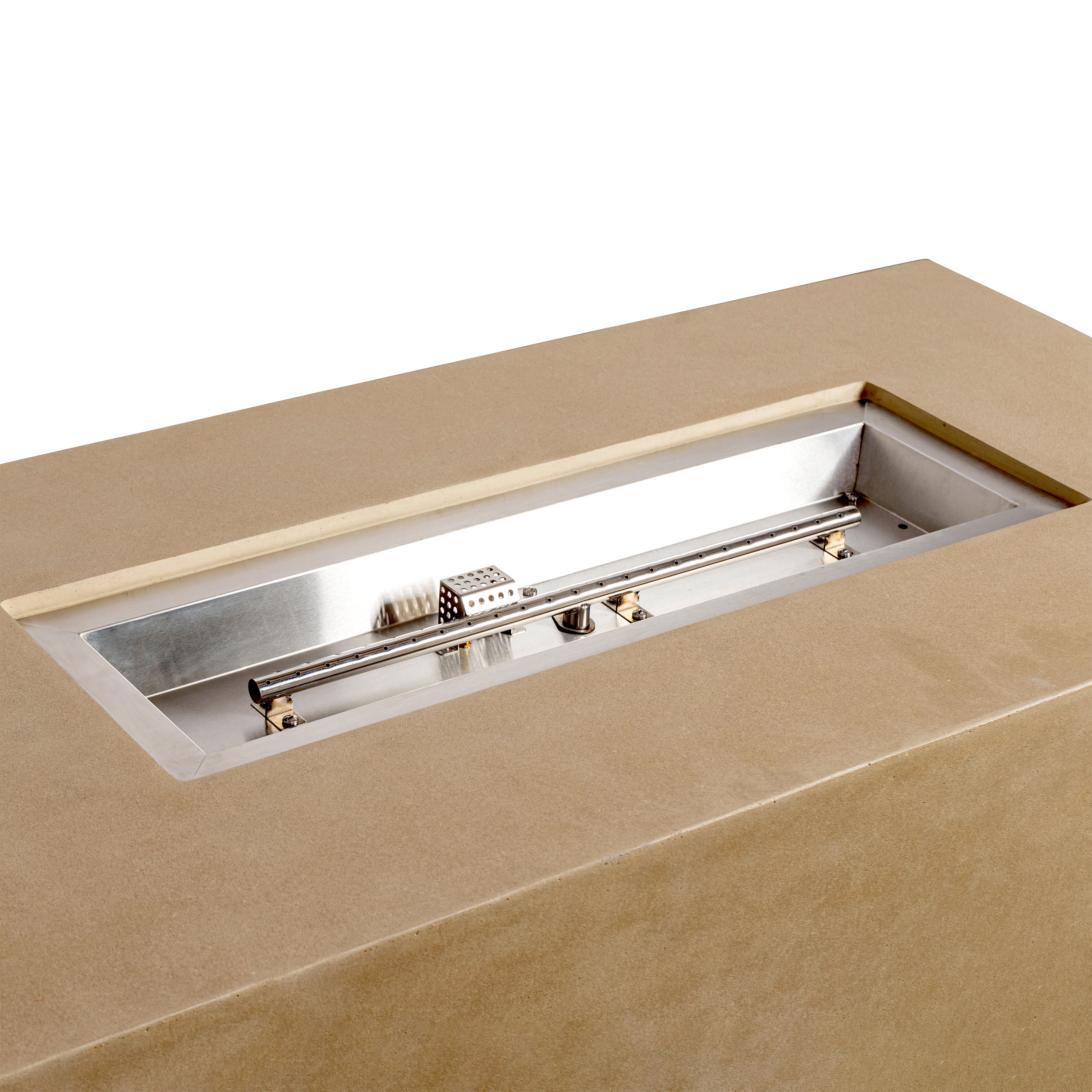 Mason 55" Rectangular Hidden Propane Gas Fire Pit - Sand