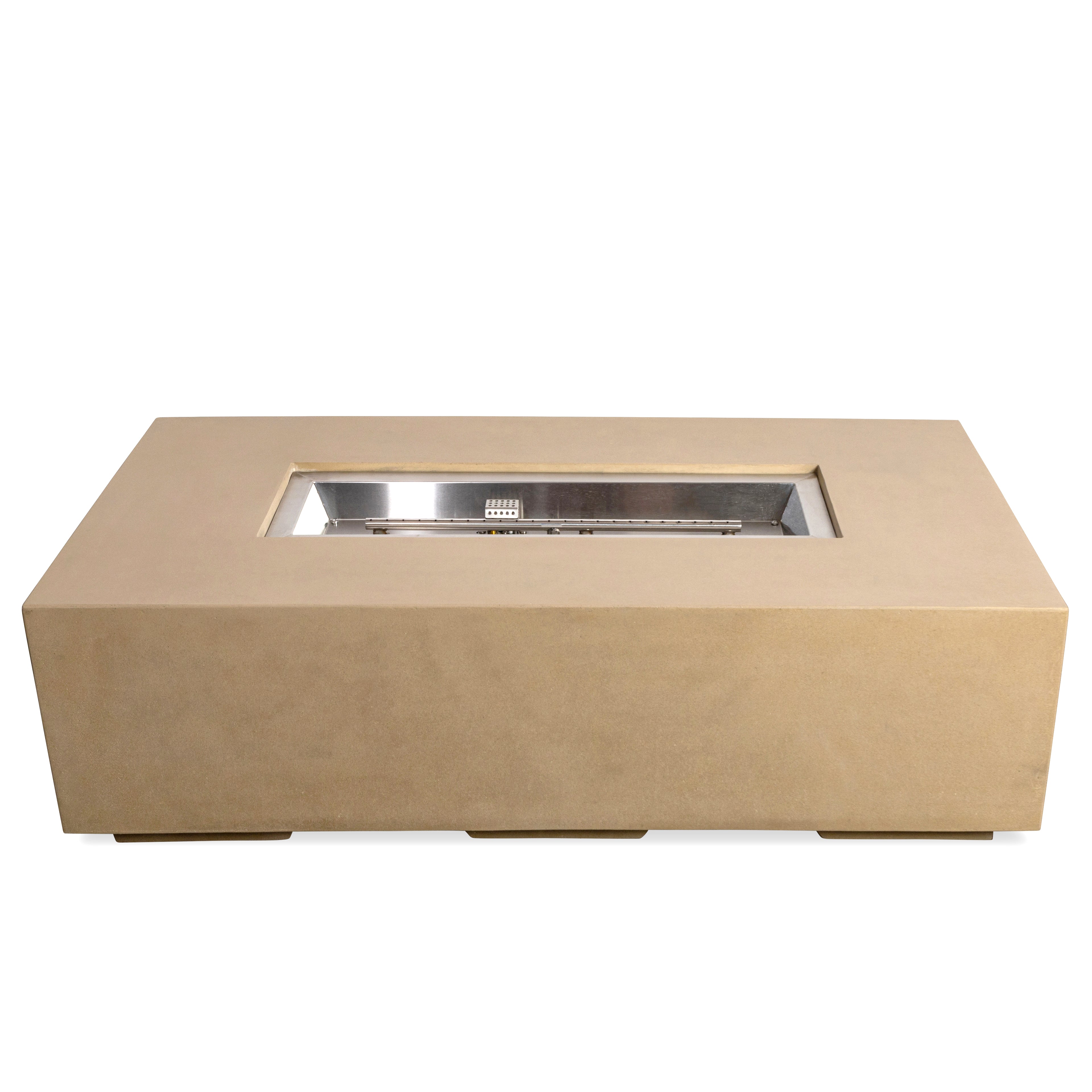 Mason 55" Rectangular Natural Gas Fire Pit - Sand