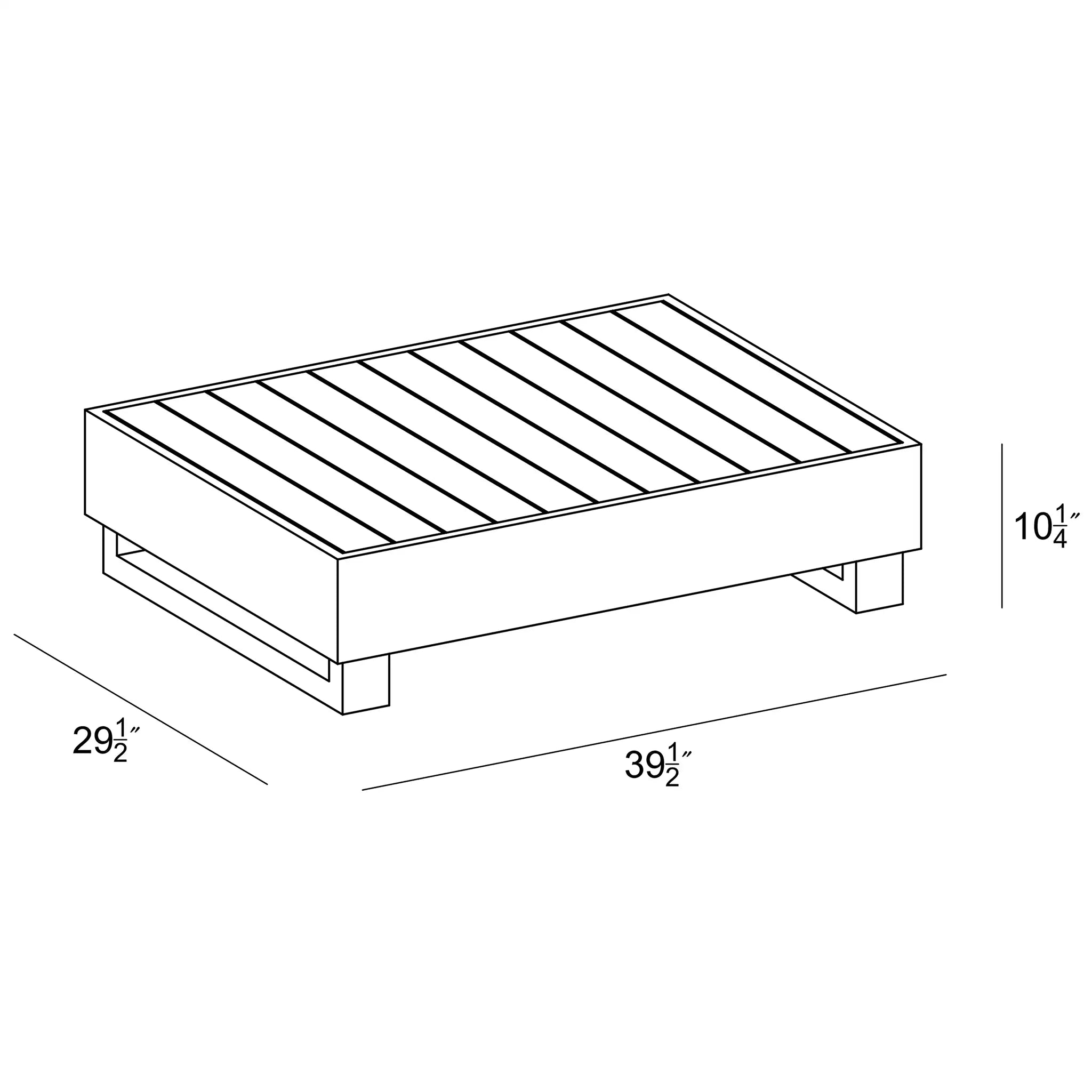 Harmonia Living Meld Aluminum Reclaimed Teak Outdoor Coffee Table 4