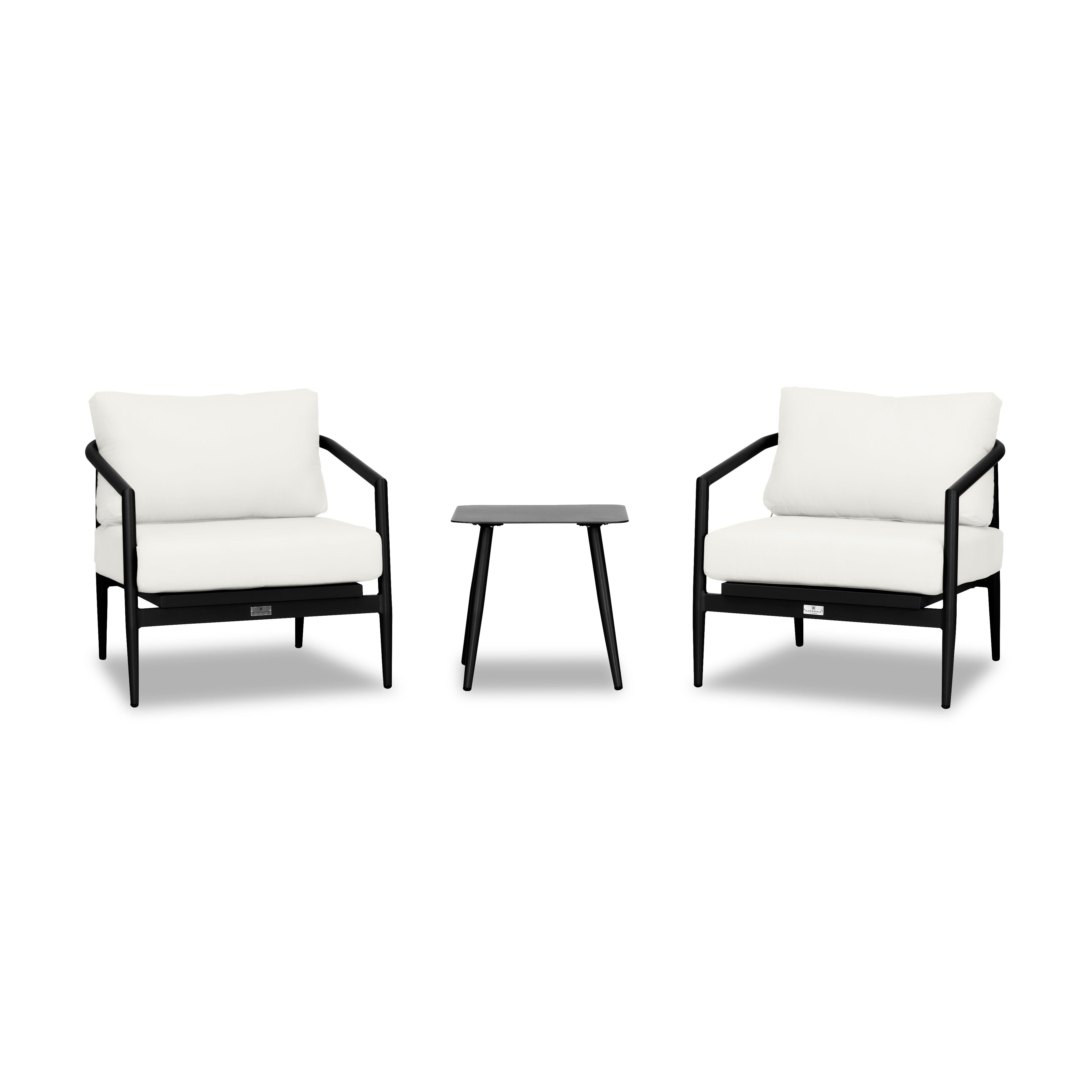 Olio 3 Piece Club Chair Set#Finish_Black#Fabric_Canvas Natural