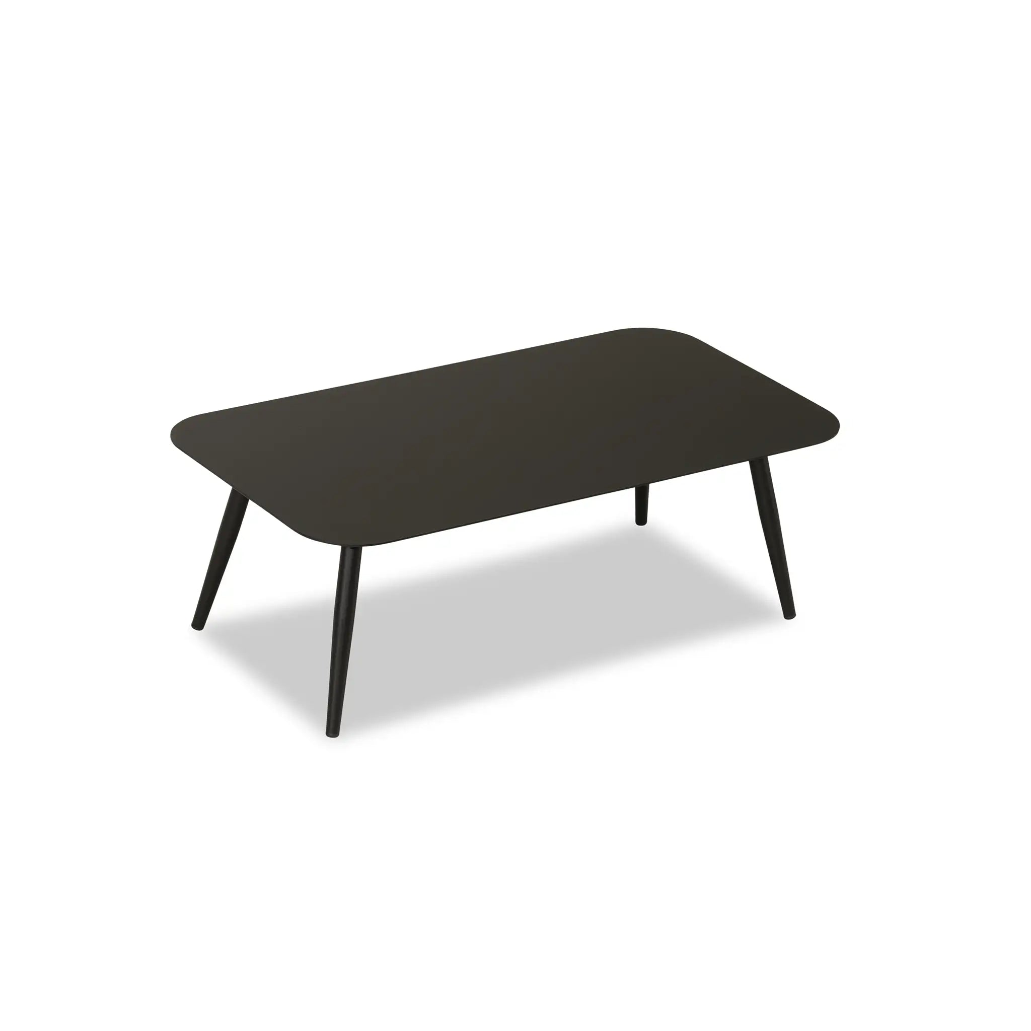 Harmonia Living Olio Aluminum Rectangular Coffee Table - Black 3