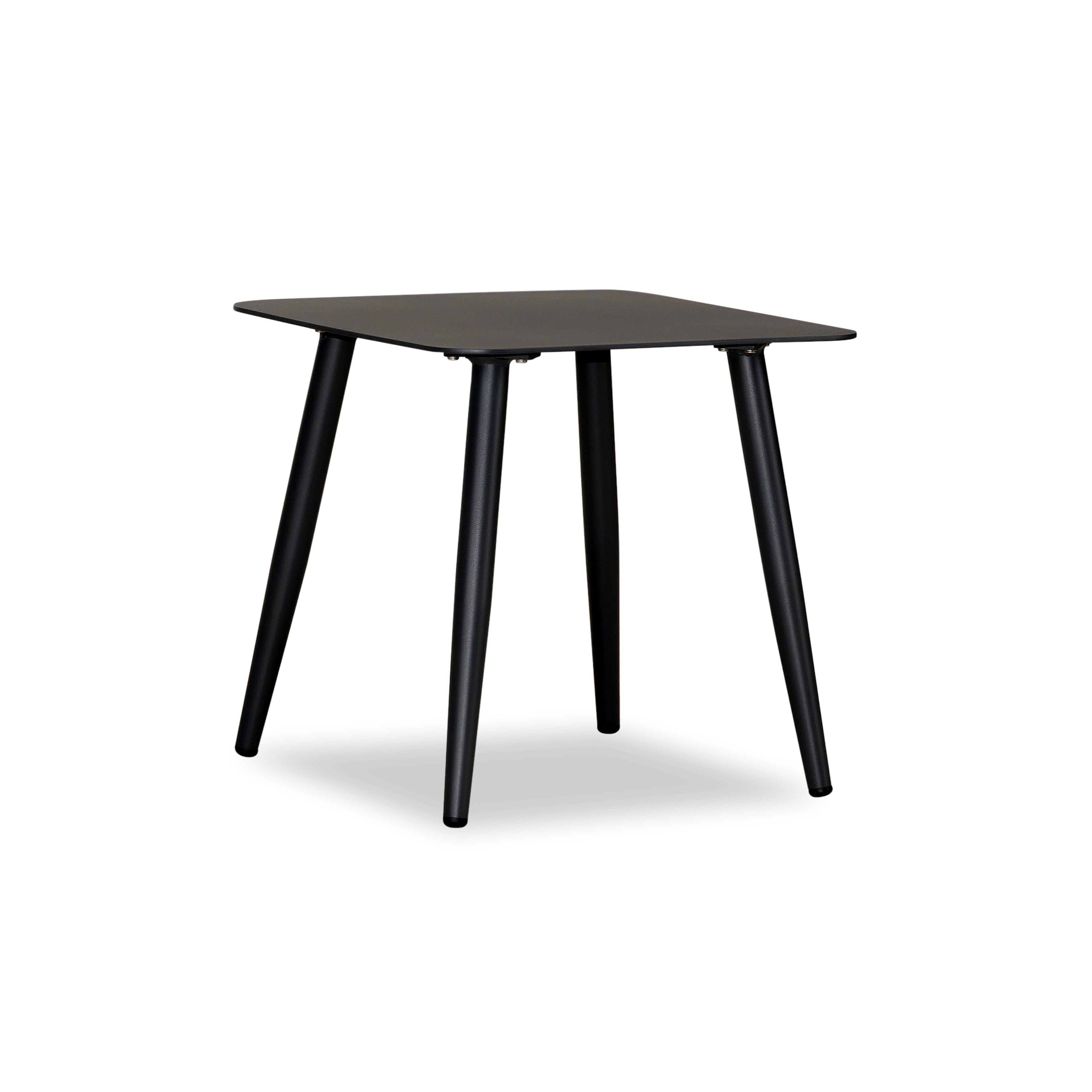 Olio Square End Table#Finish_Black