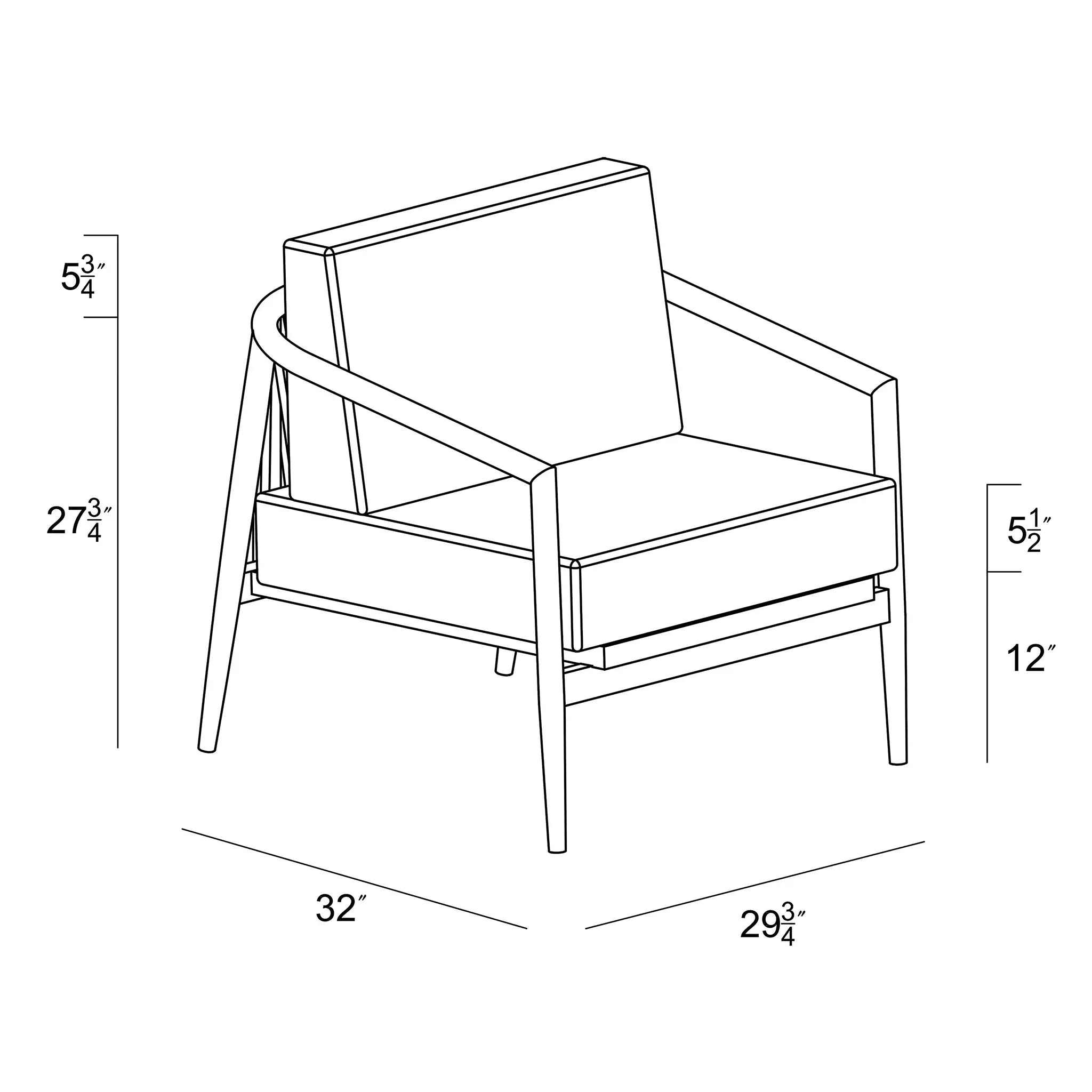 Harmonia Living Olio Aluminum Club Chair - Slate/Pebble Gray 58
