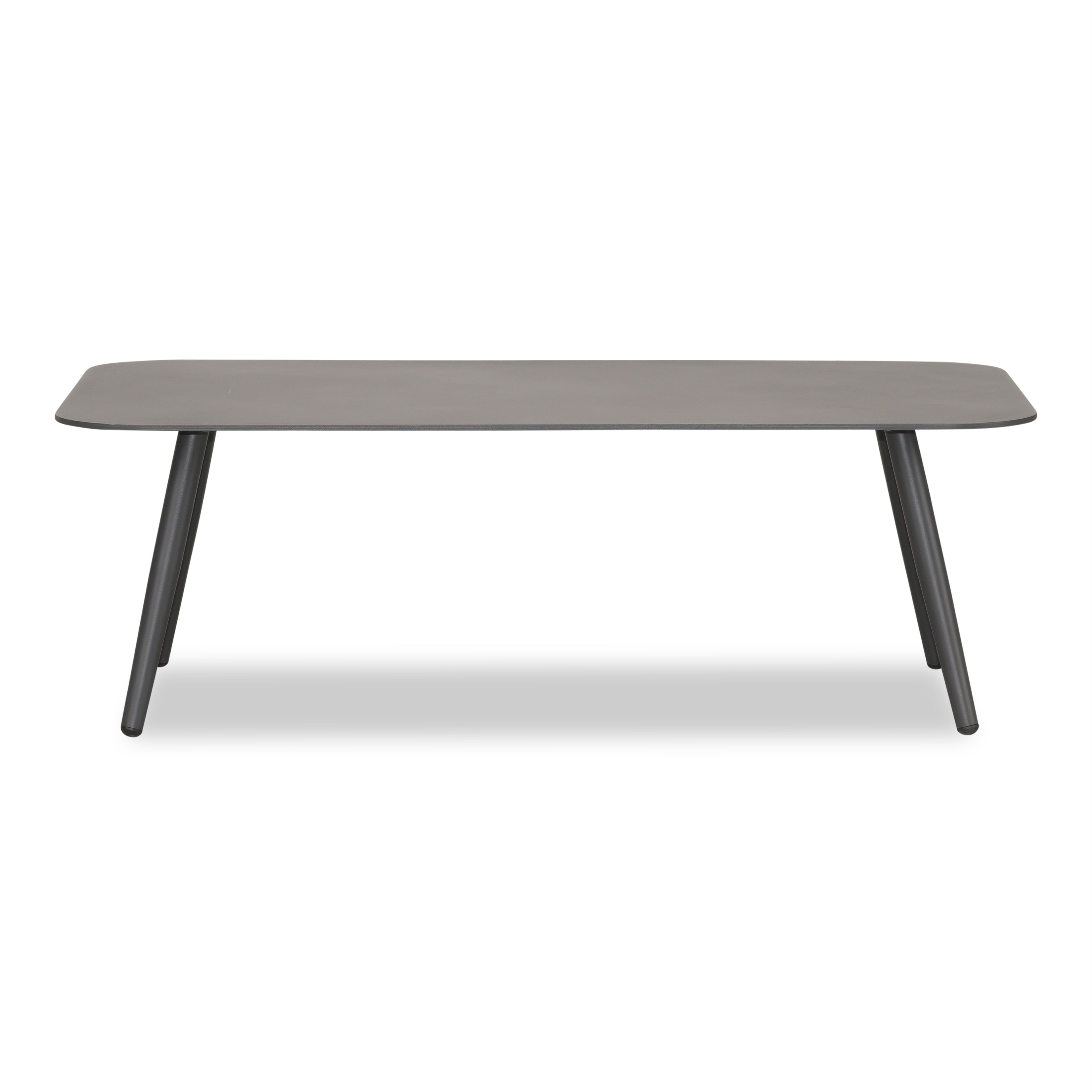 Olio 3 Piece Aluminum Sofa Set#Finish_Slate