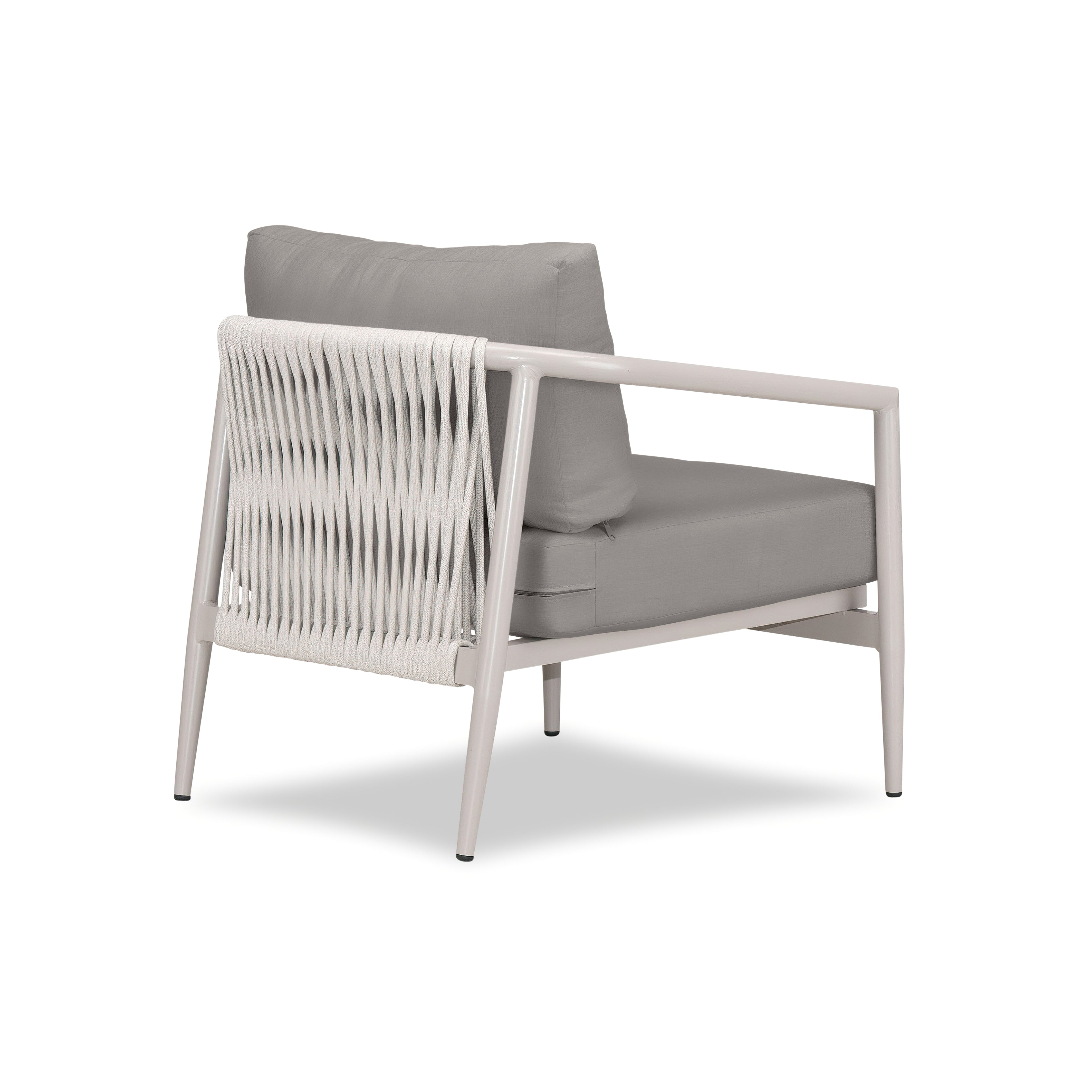 Olio Club Chair#Finish_Urban Stone#Fabric_Canvas Charcoal