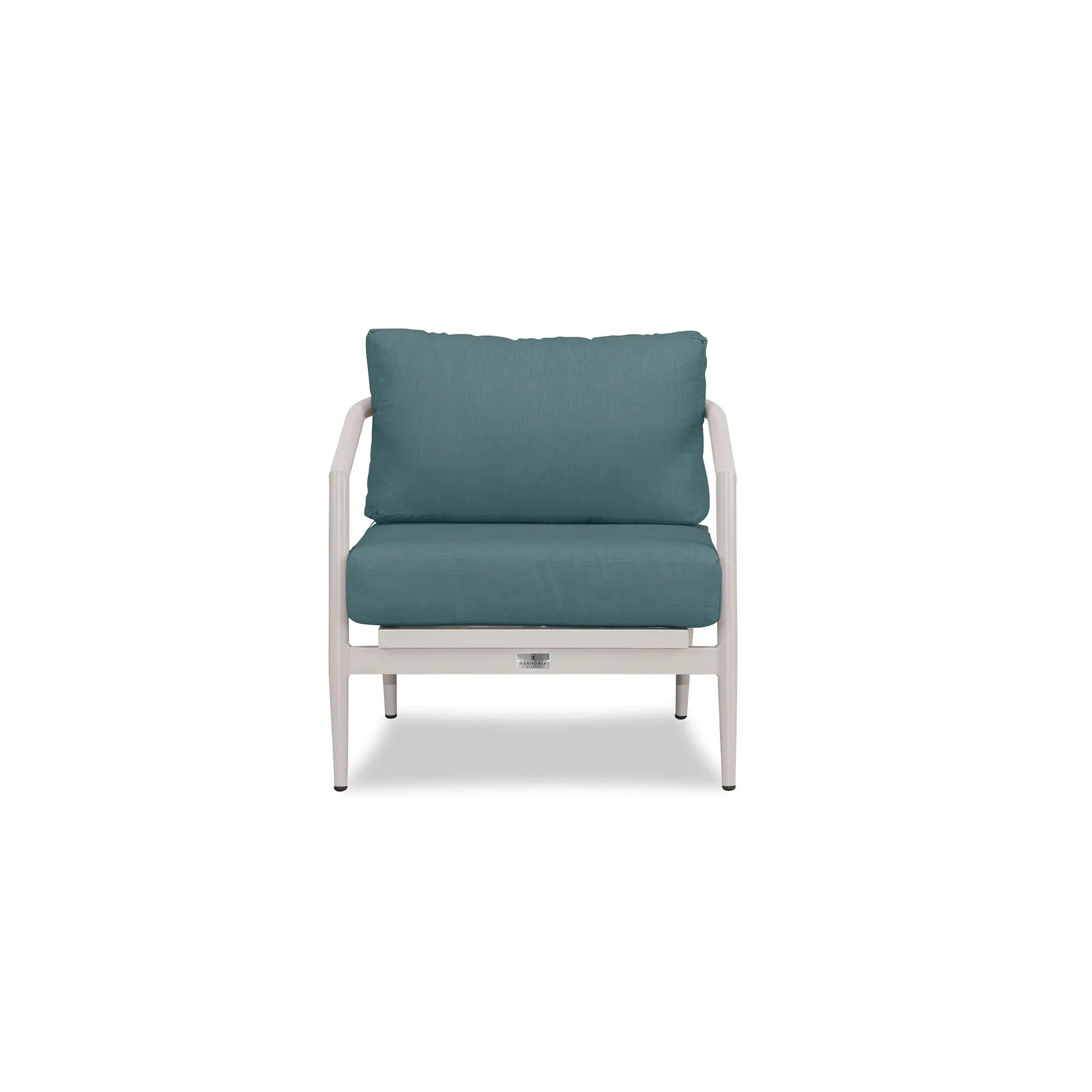 Harmonia Living Olio Aluminum Club Chair - Urban Stone/Carrera 20