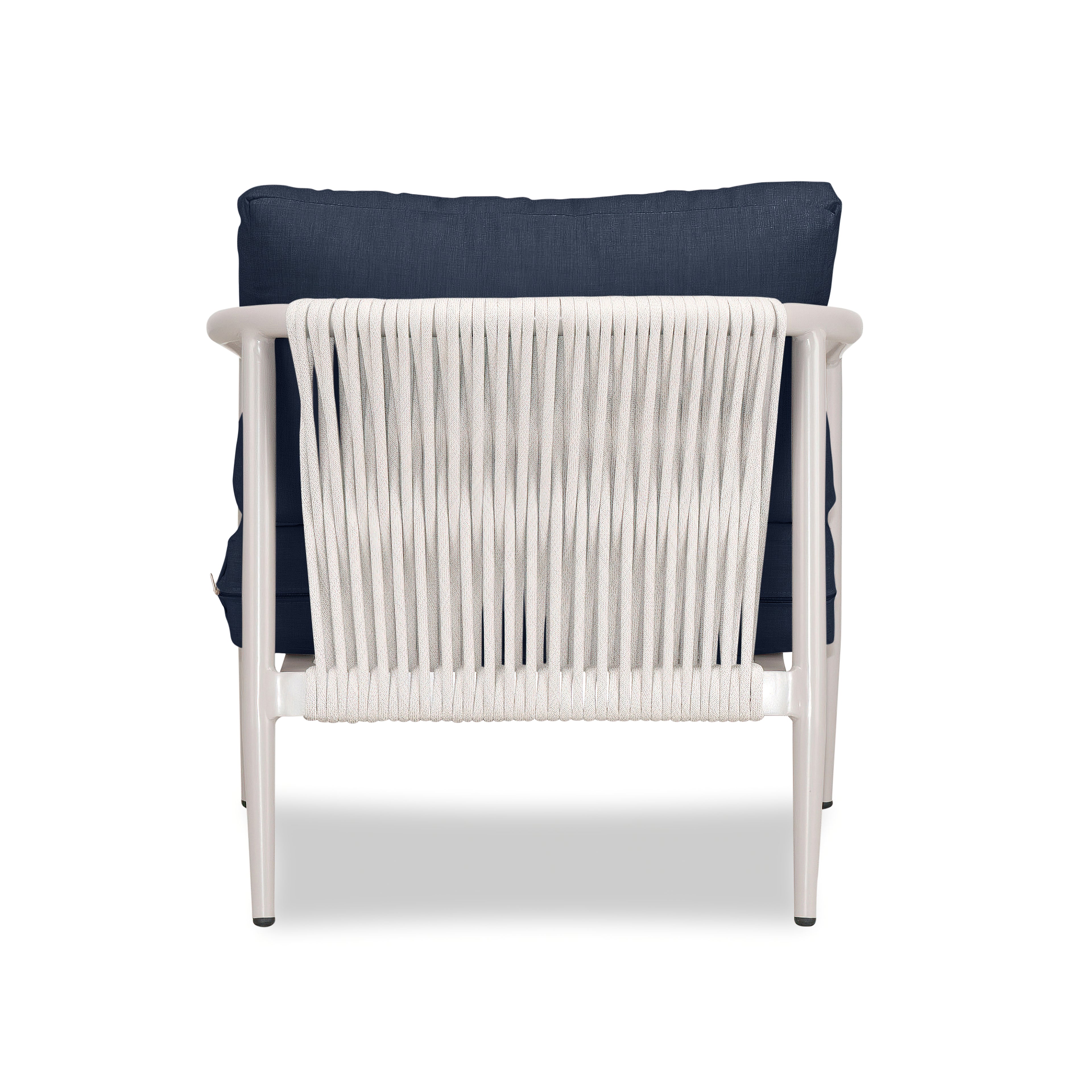 Olio Club Chair#Finish_Urban Stone#Fabric_Spectrum Indigo