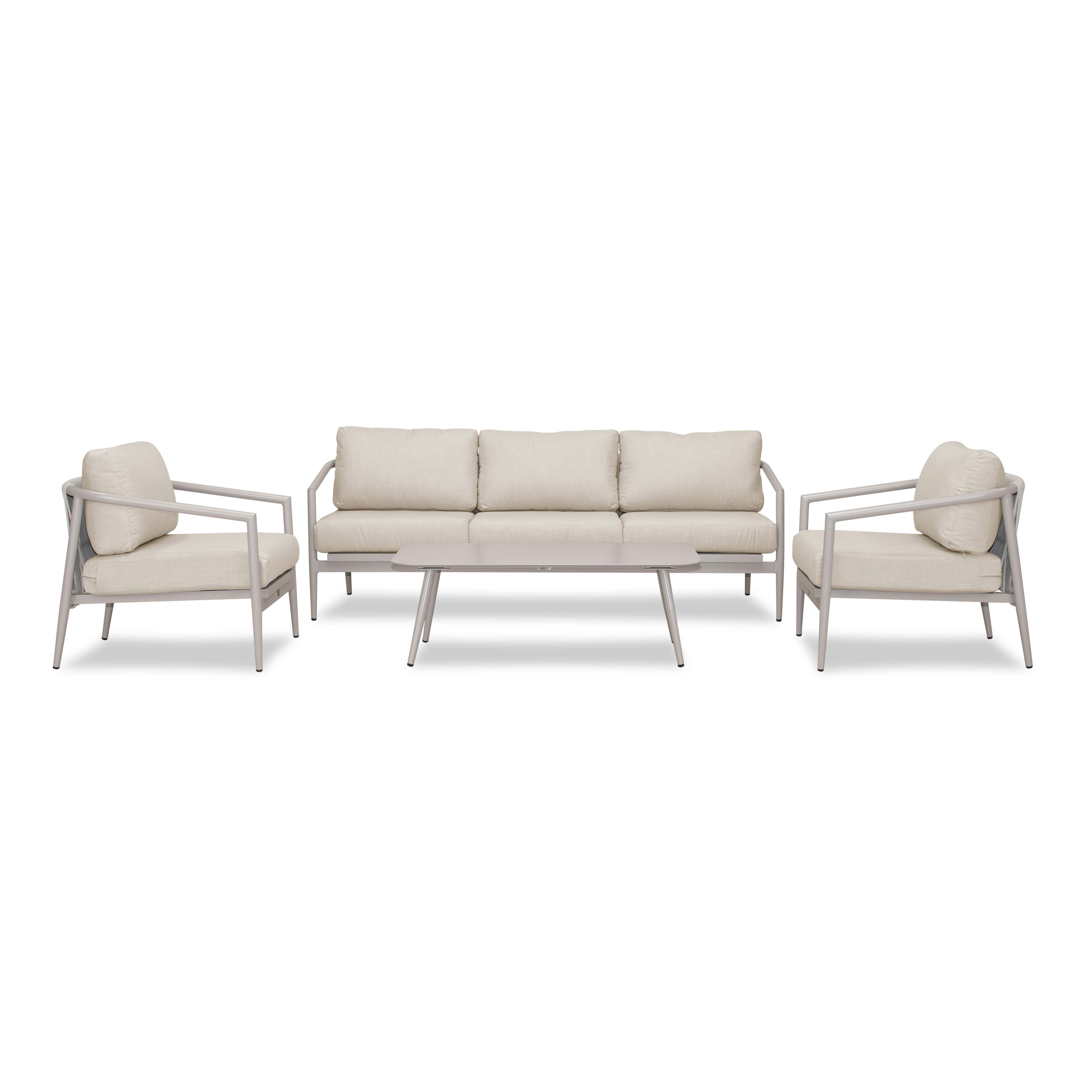 Olio 4 Piece Sofa Set#Finish_Urban Stone#Fabric_Cast Silver