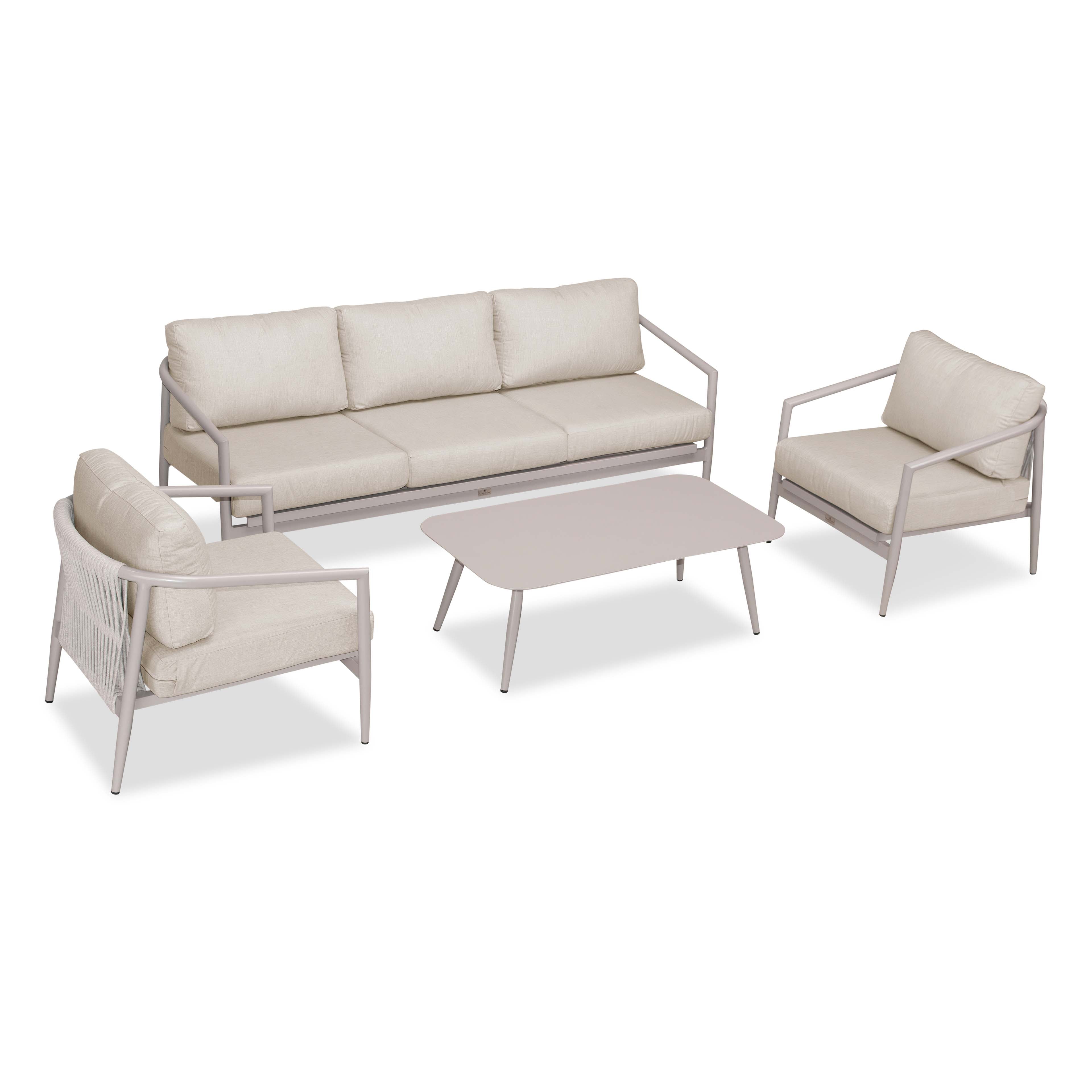 Olio 4 Piece Sofa Set#Finish_Urban Stone#Fabric_Cast Silver