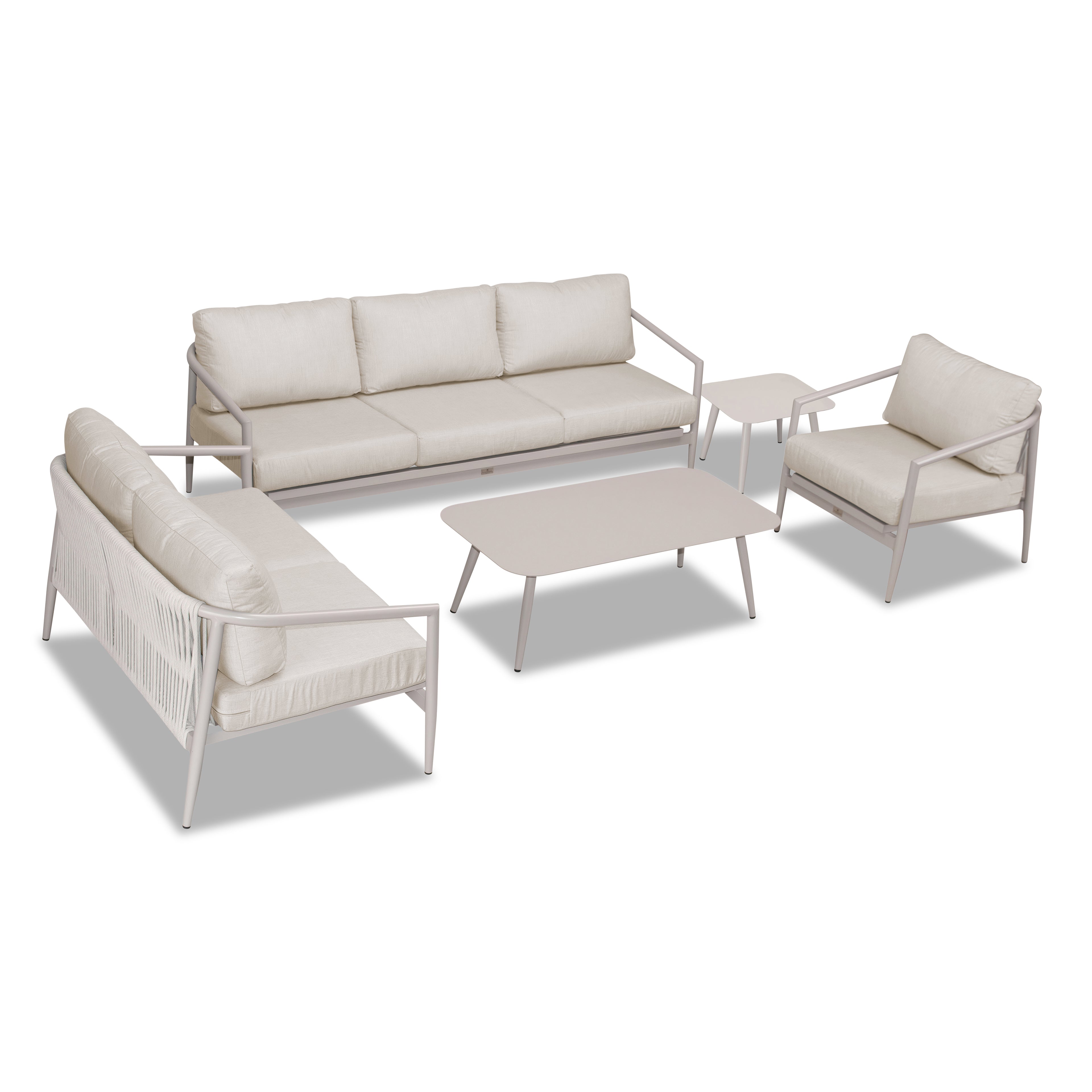 Olio 5 Piece Sofa Loveseat Set