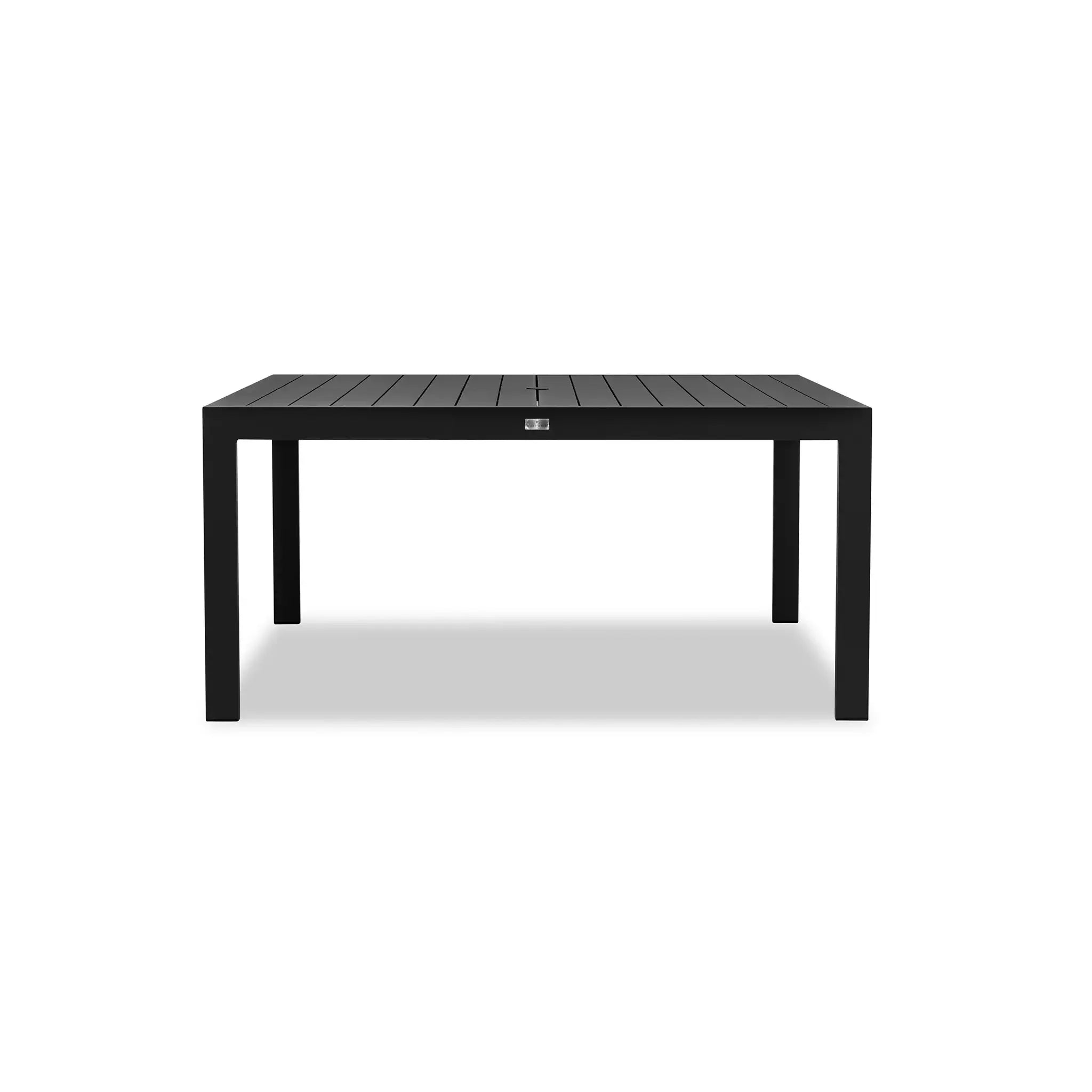 Harmonia Living Pacifica Classic 8 Seat Aluminum Square Dining Set - Black 23