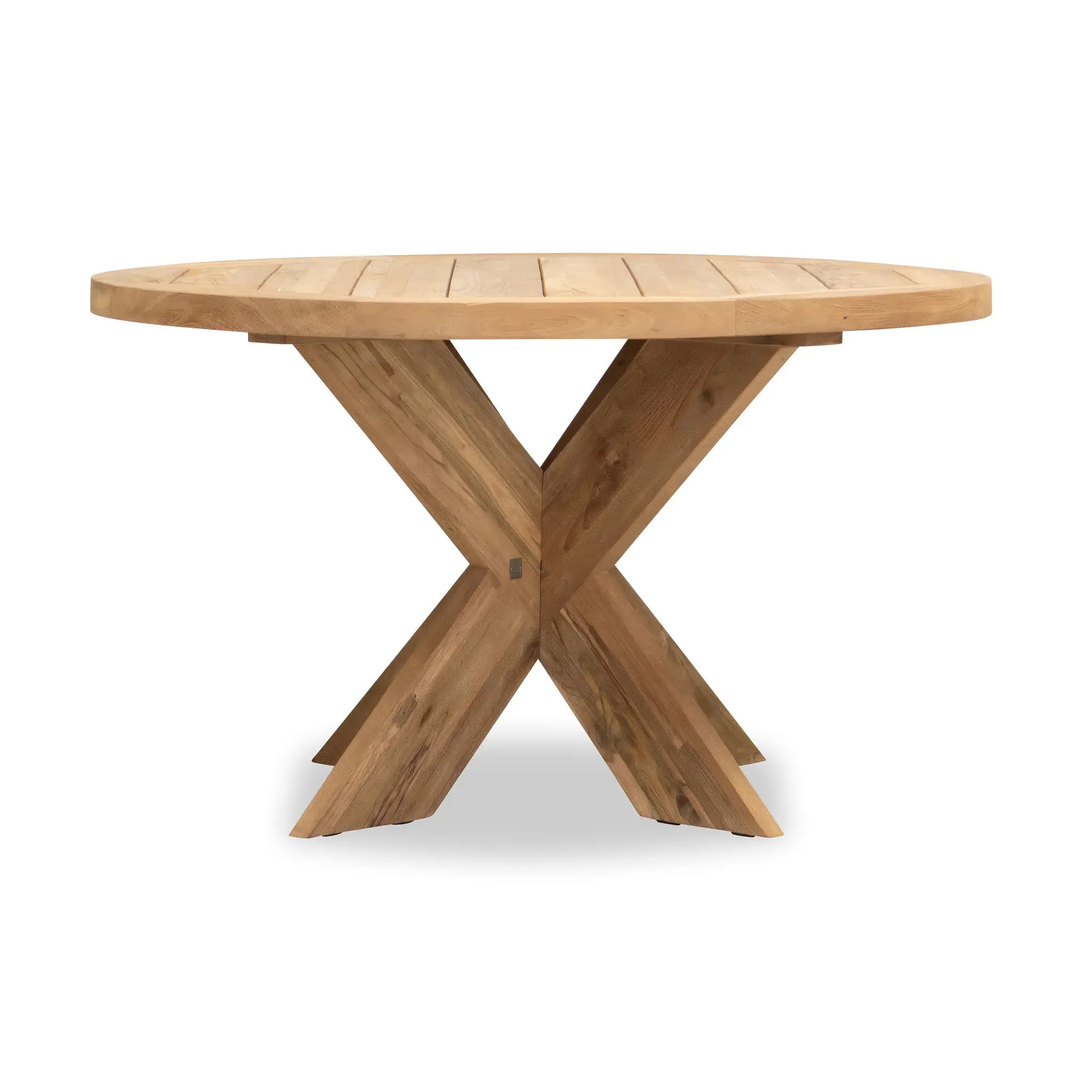 Harmonia Living Roost 4-Seat Reclaimed Teak 51" Round Dining Table 1