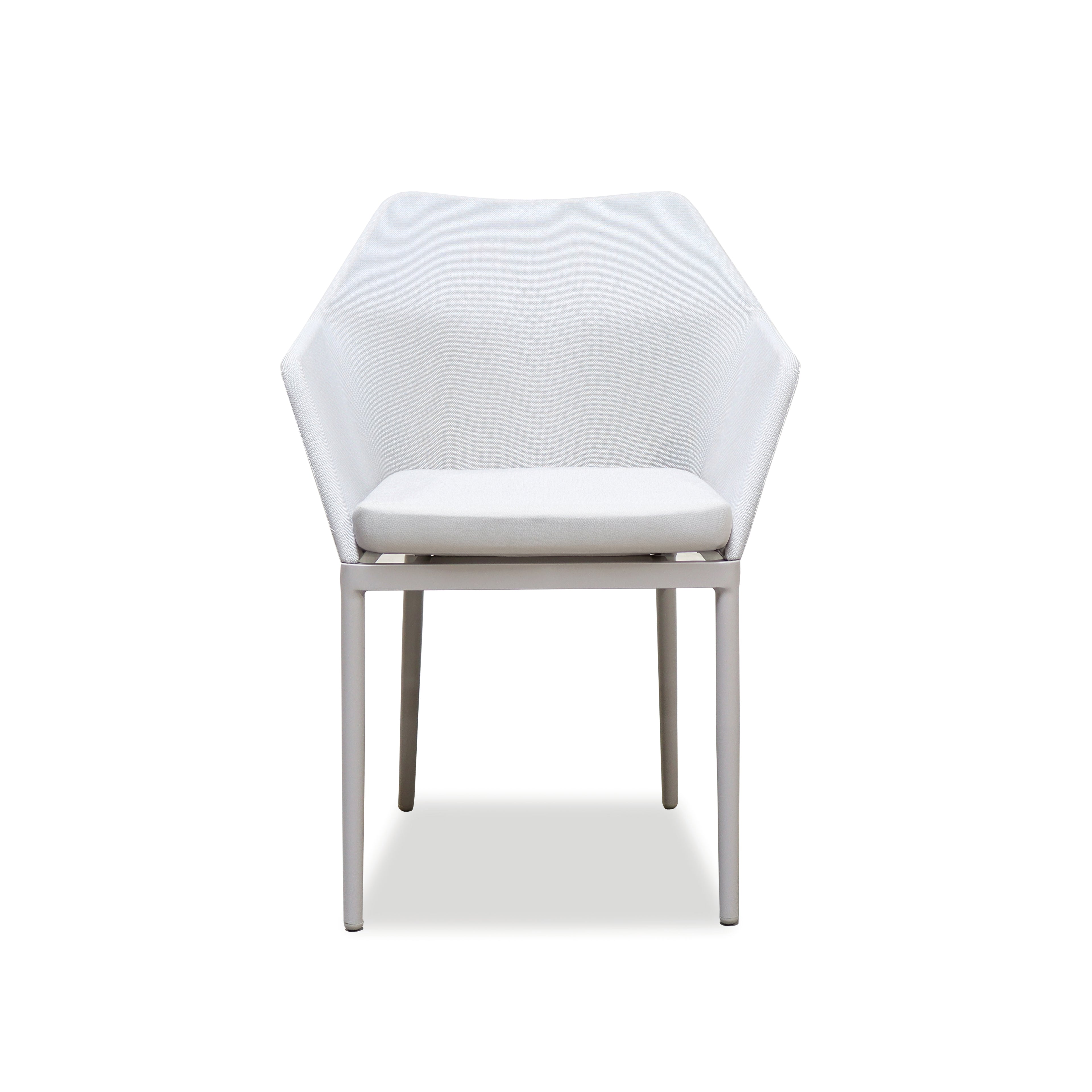 Harmonia Living Tailor Aluminum Dining Chair#Finish_Urban Stone
