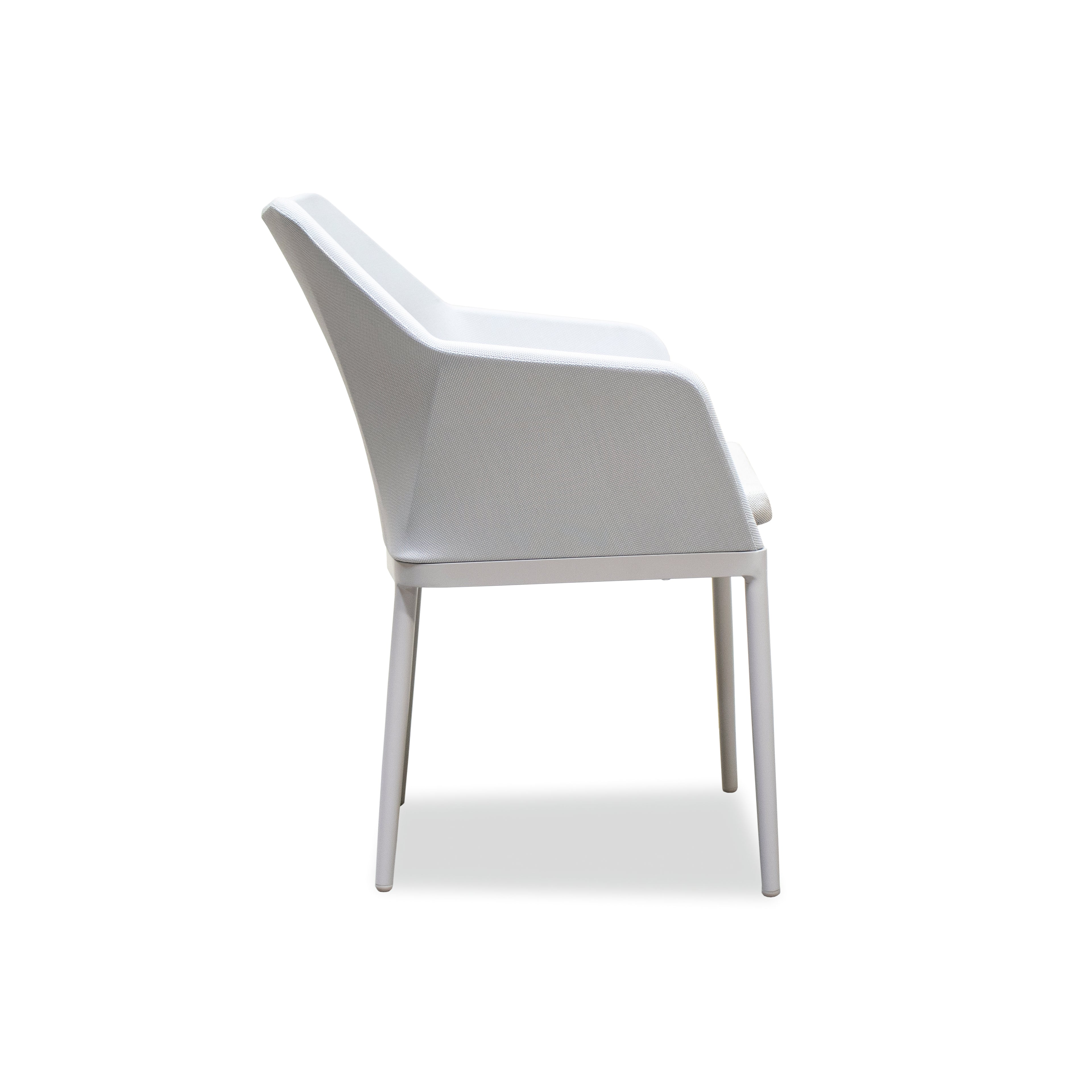 Harmonia Living Tailor Aluminum Dining Chair#Finish_Urban Stone