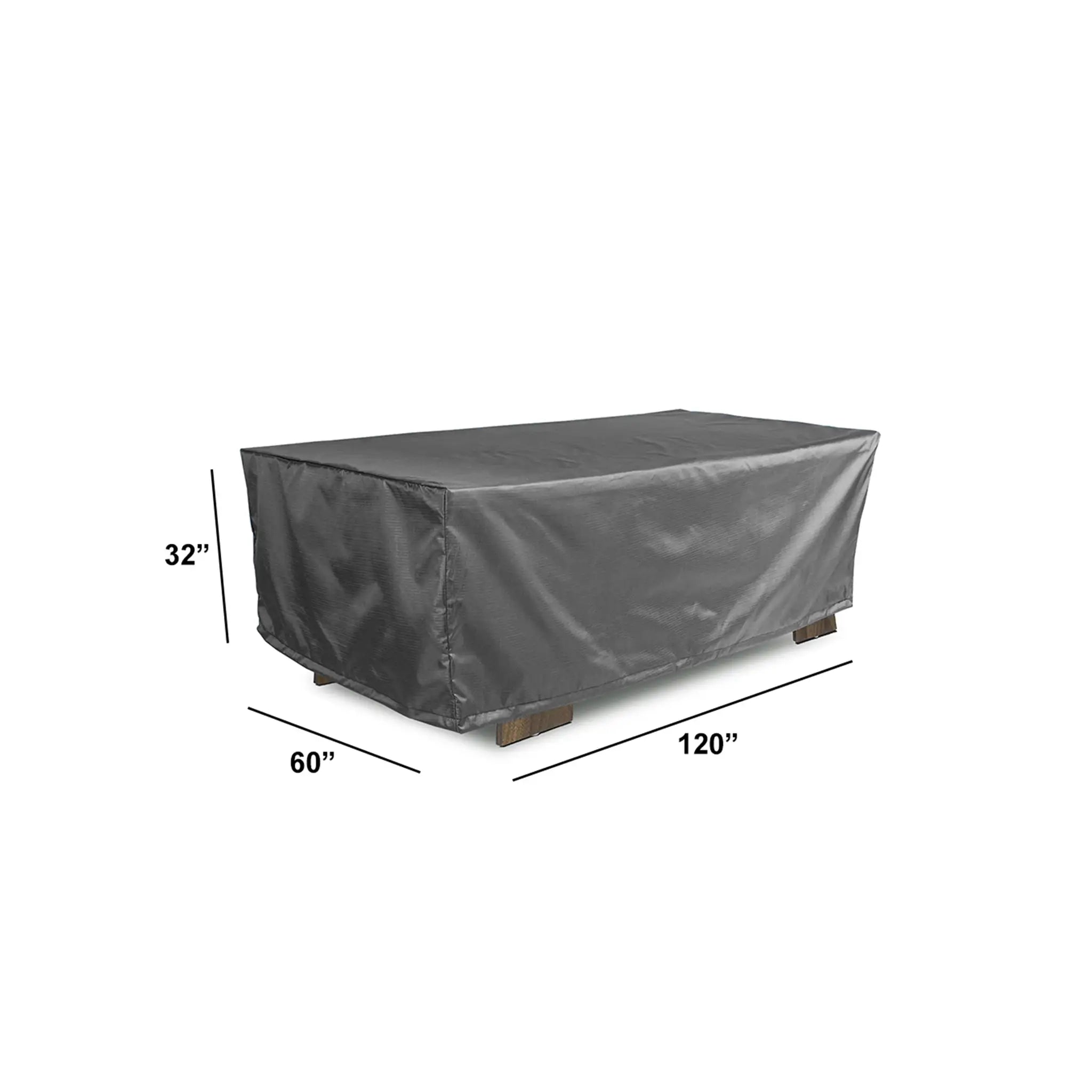 Harmonia Living WeatherX Cover For Large Rectangular Dining Set-Up To 120" 1